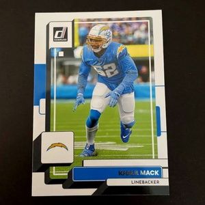 Khalil Mack: Los Angeles Chargers, Linebacker 2022 Panini Donruss Football #82